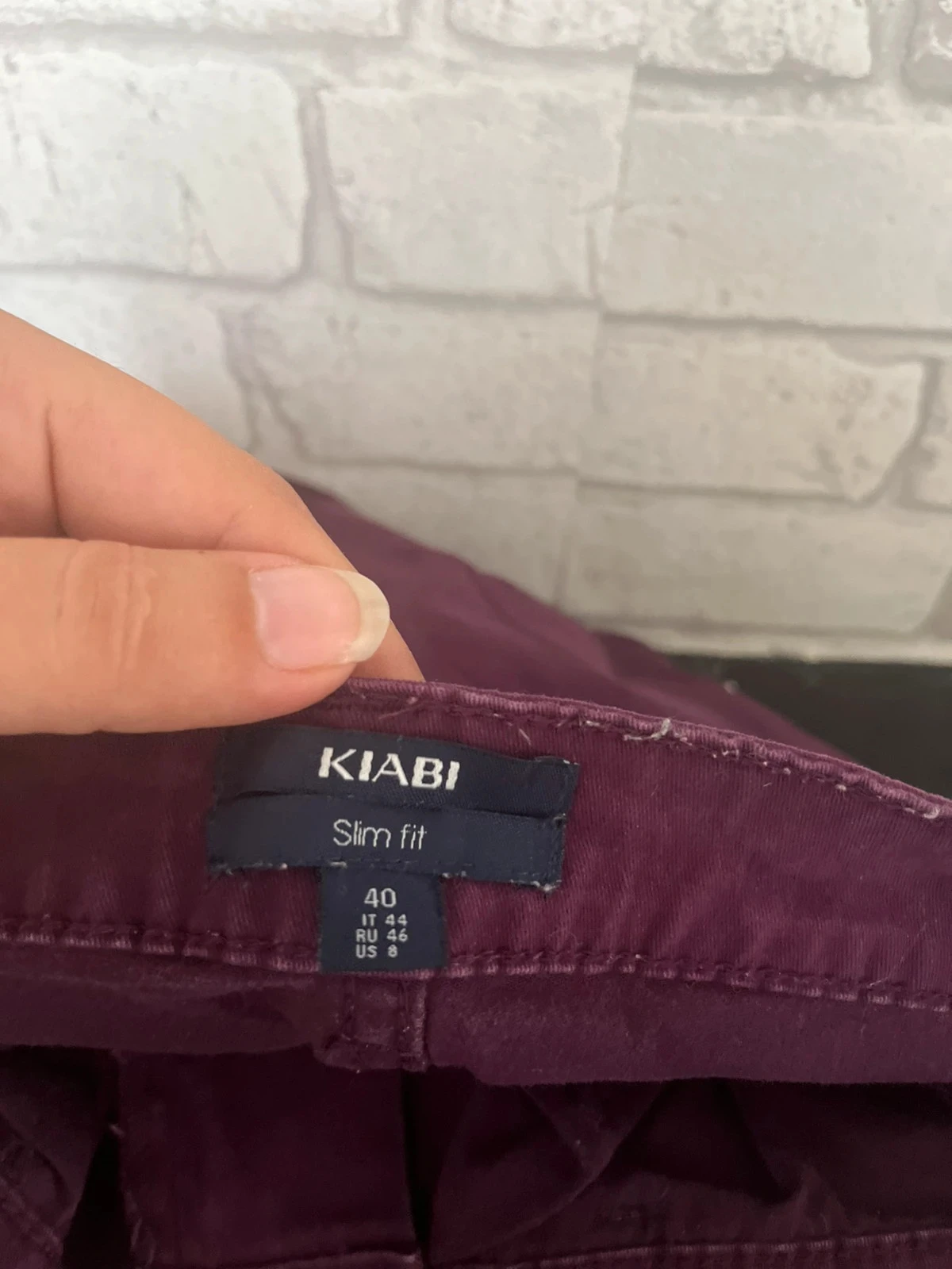 Pantalon slim violet – Taille 40 – KIABI – photo 3
